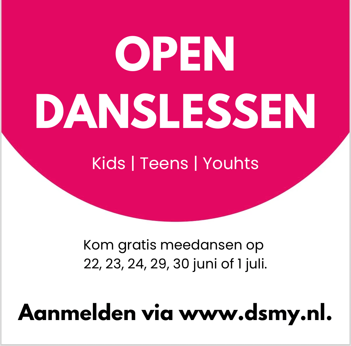Open danslessen